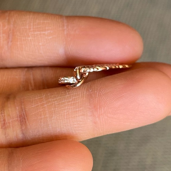 NWOT Retired Pandora Gold Angel Wing w/ Bling CZ stones - Picture 8 of 8